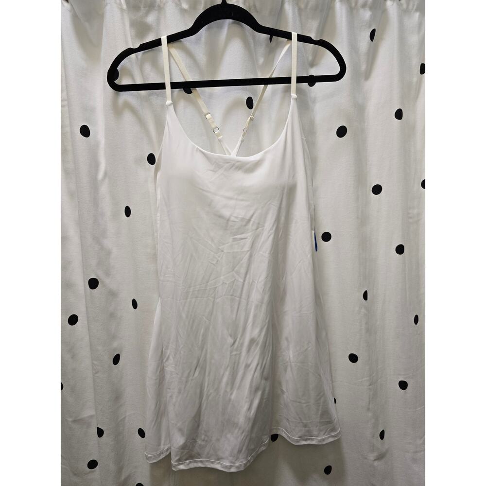 NWT Ewedoos athleisure white mini dress cross back large